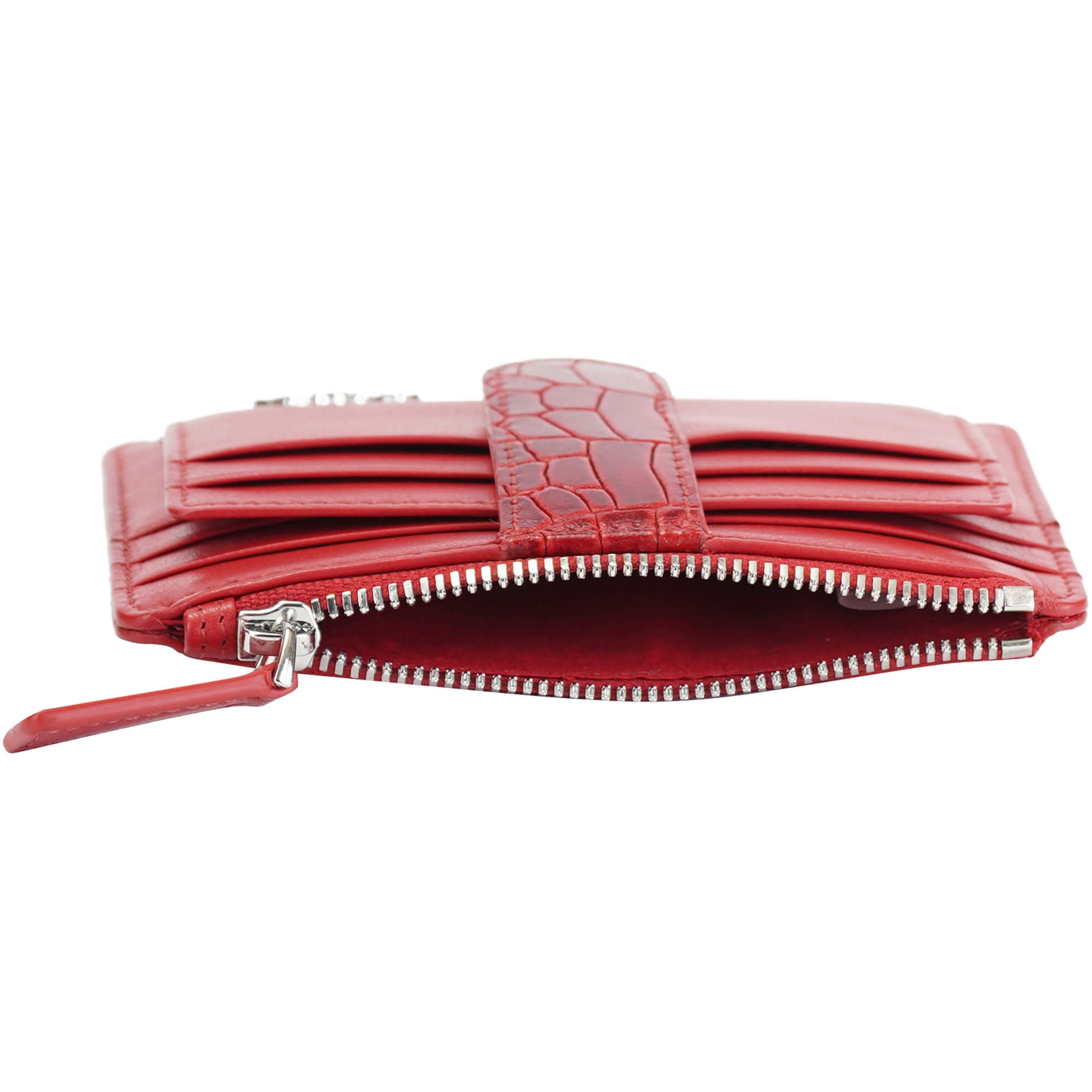Mancini Wallets Mancini Croco2 Women’s Card Case with Enhanced RFID Protection
