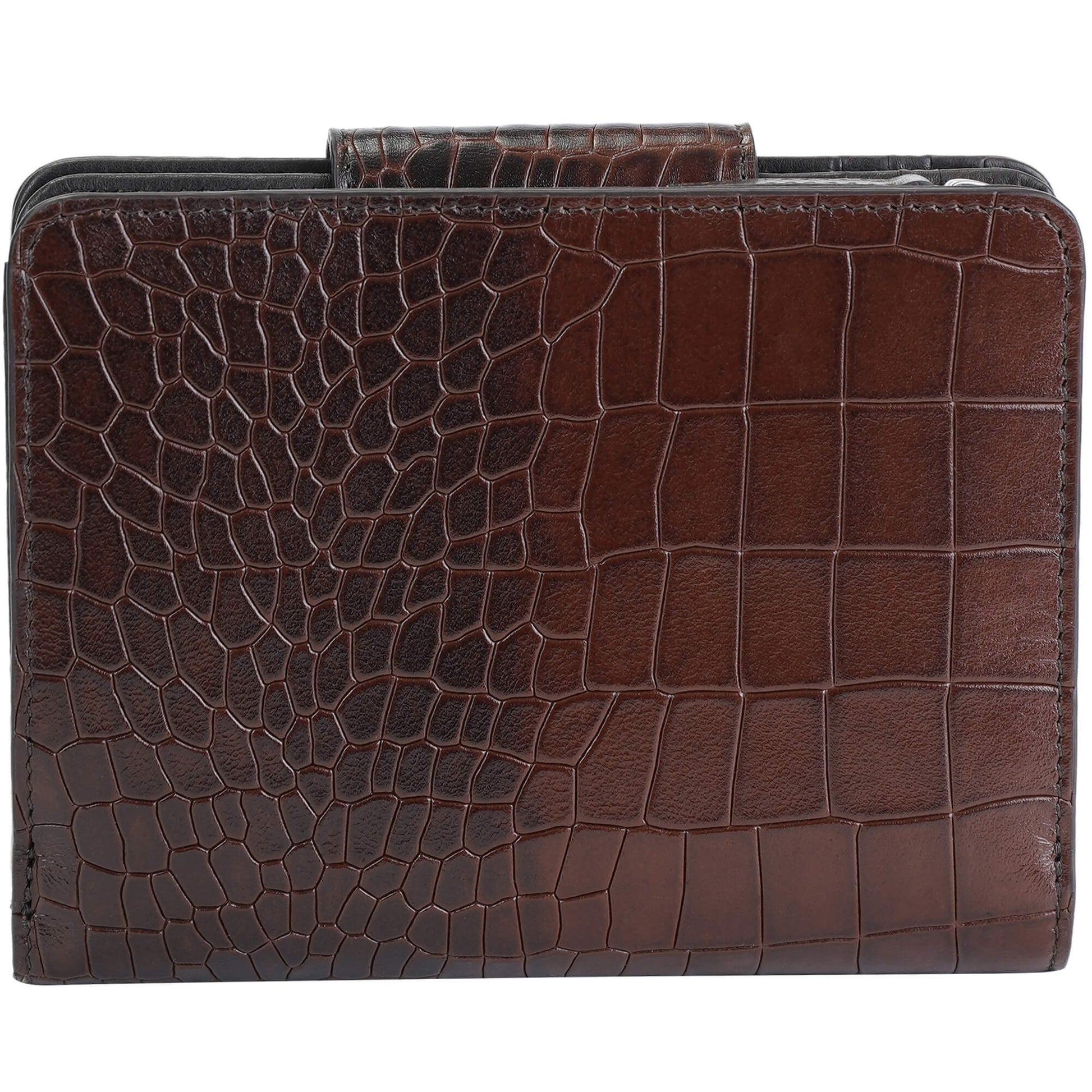 Mancini Wallets Mancini Croco2 Women’s Medium Clutch Wallet with Enhanced RFID Protection