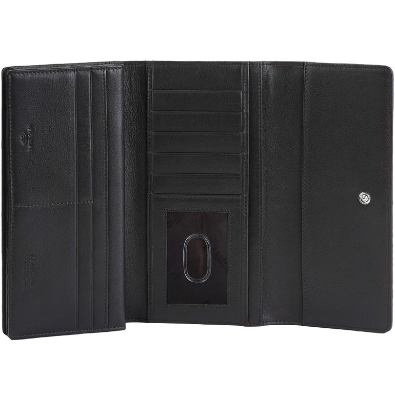 Mancini Wallets Mancini Croco2 Women’s Quad Fold Wallet with Enhanced RFID Security