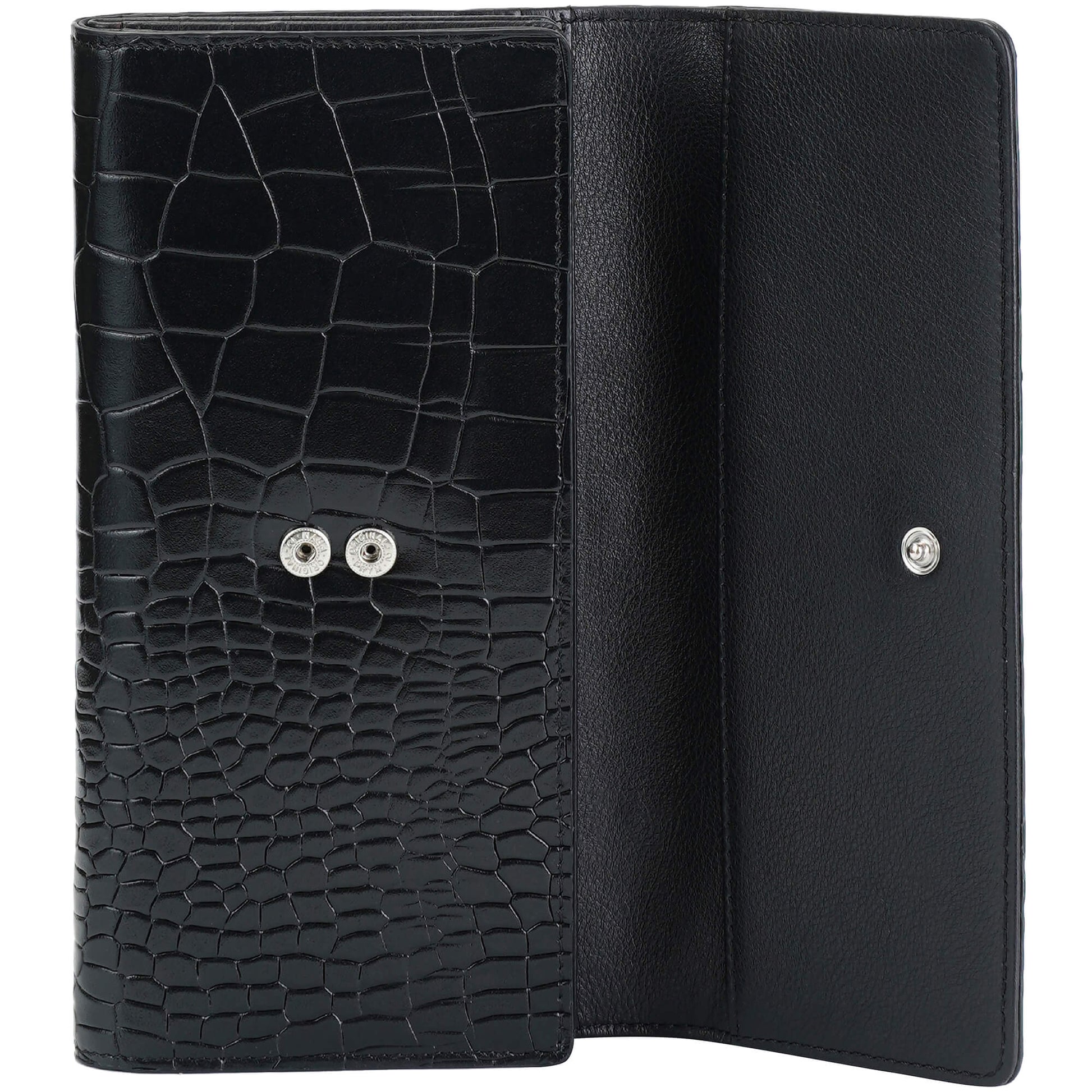 Mancini Wallets Mancini Croco2 Women’s Quad Fold Wallet with Enhanced RFID Security
