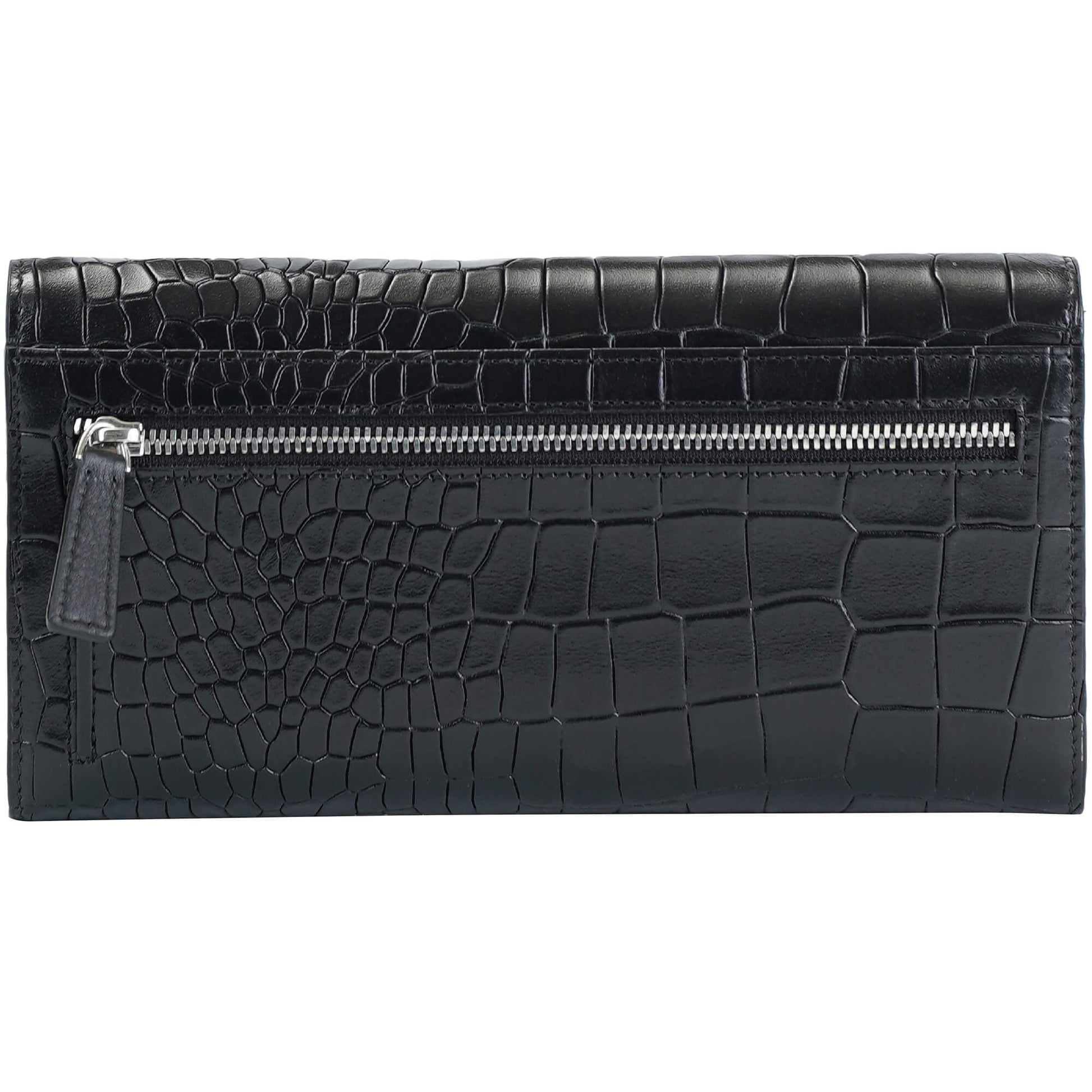 Mancini Wallets Mancini Croco2 Women’s Quad Fold Wallet with Enhanced RFID Security
