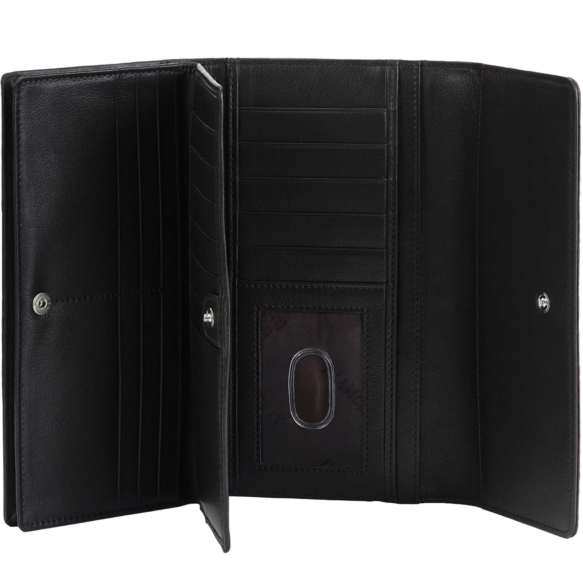 Mancini Wallets Mancini Croco2 Women’s Quad Fold Wallet with Enhanced RFID Security