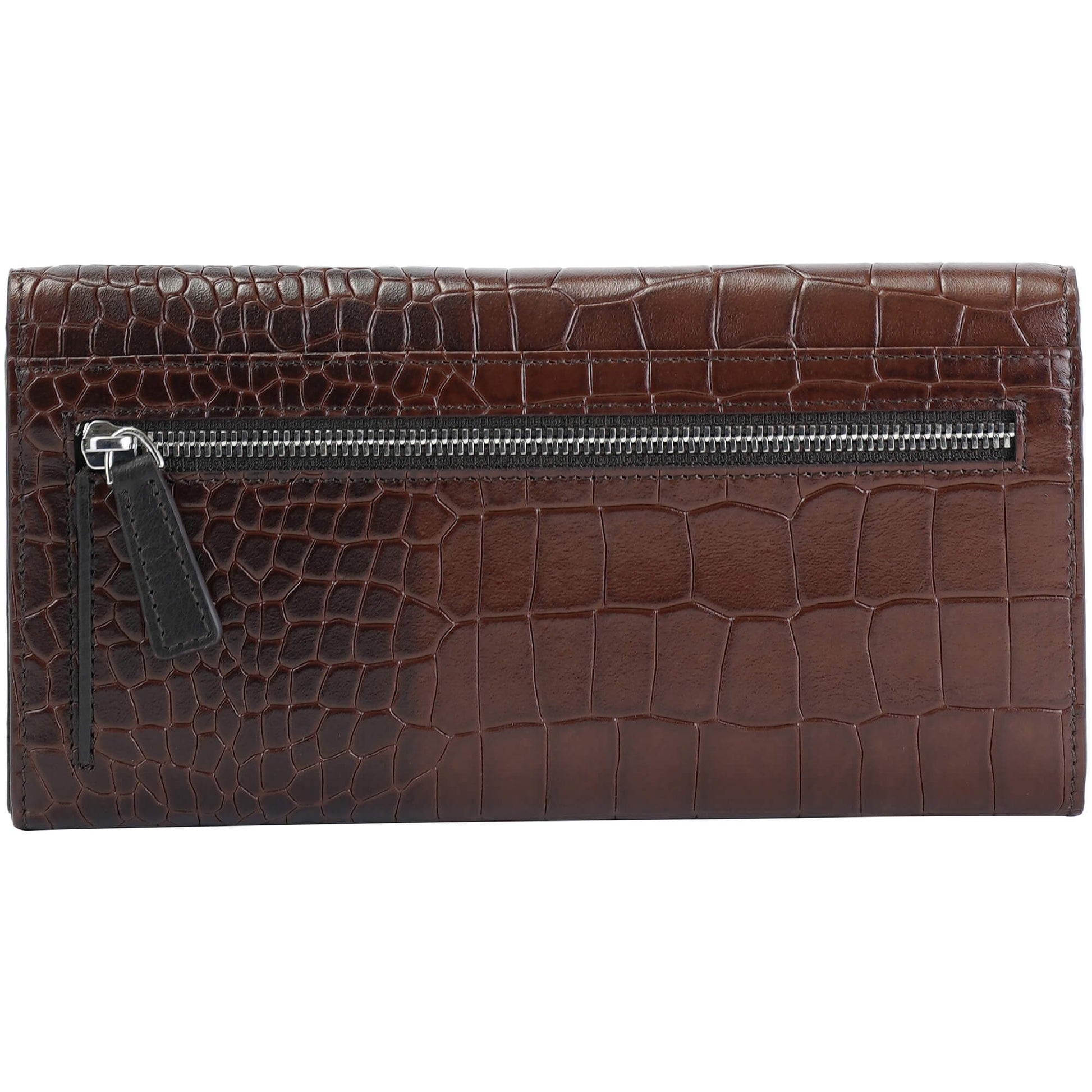 Mancini Wallets Mancini Croco2 Women’s Quad Fold Wallet with Enhanced RFID Security