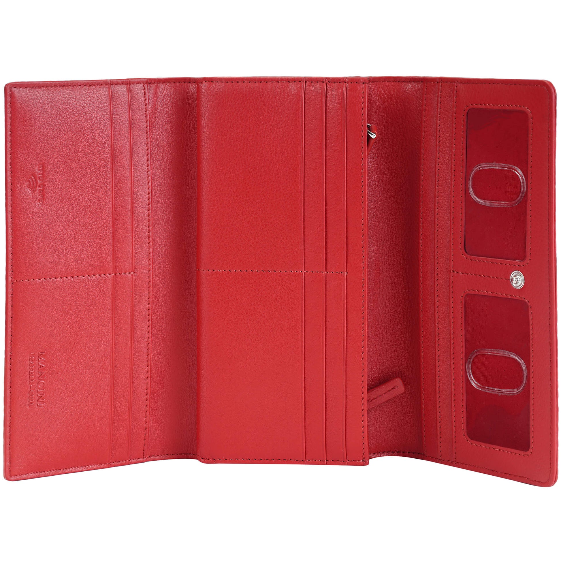 Mancini Wallets Mancini Croco2 Women’s Trifold Wallet with Enhanced RFID Security