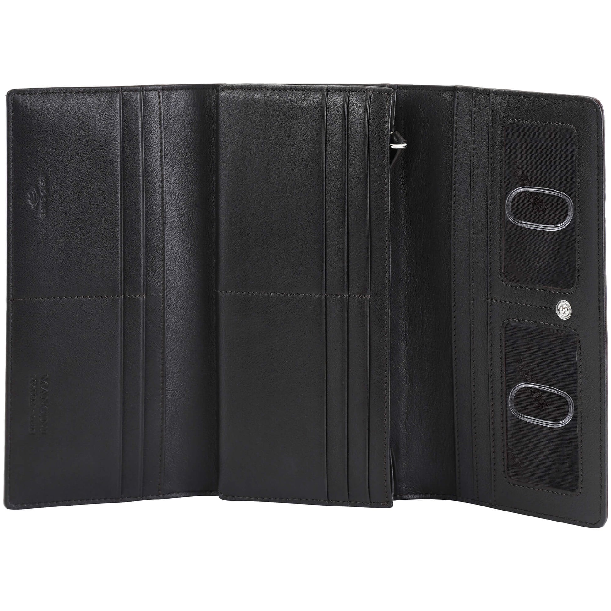 Mancini Wallets Mancini Croco2 Women’s Trifold Wallet with Enhanced RFID Security