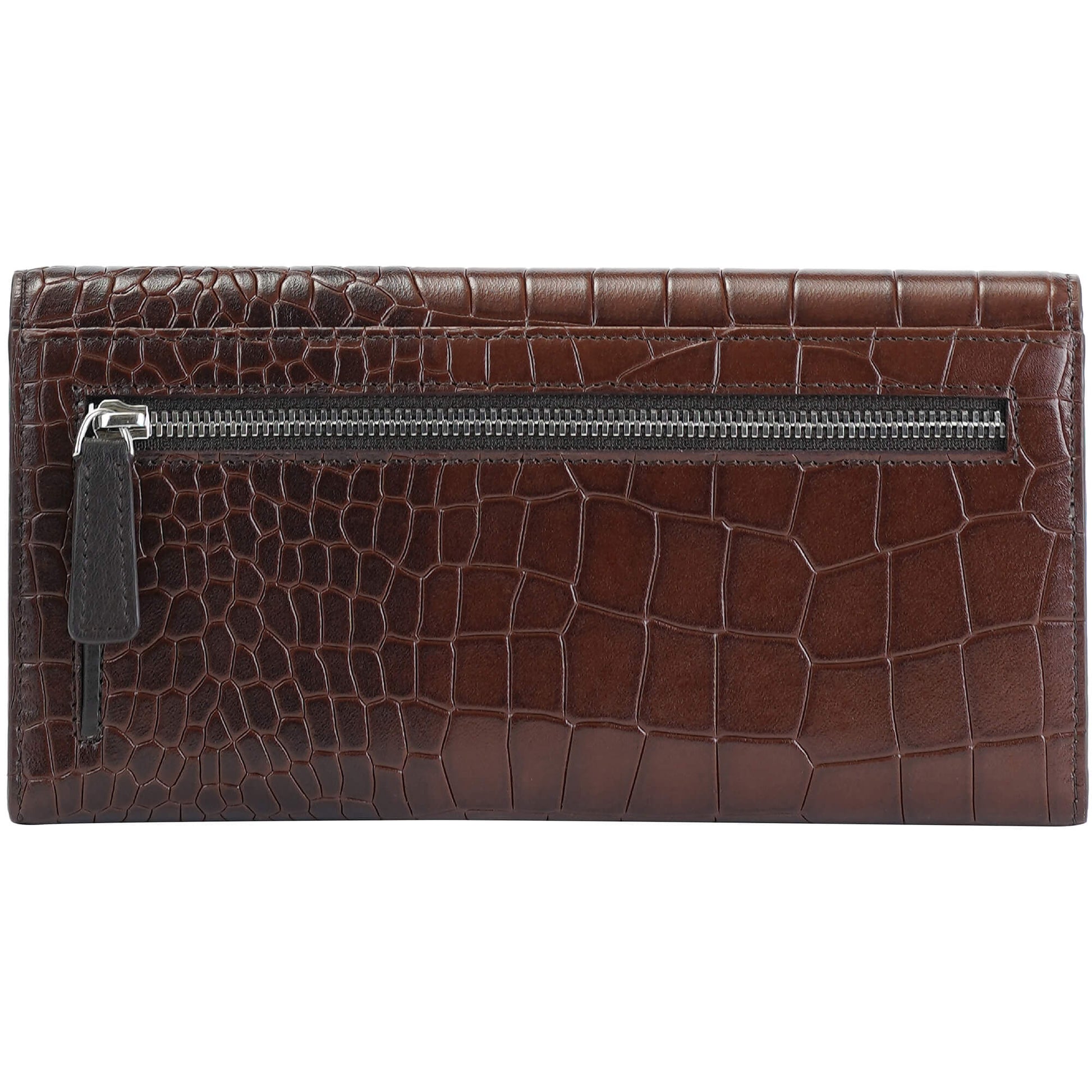 Mancini Wallets Mancini Croco2 Women’s Trifold Wallet with Enhanced RFID Security