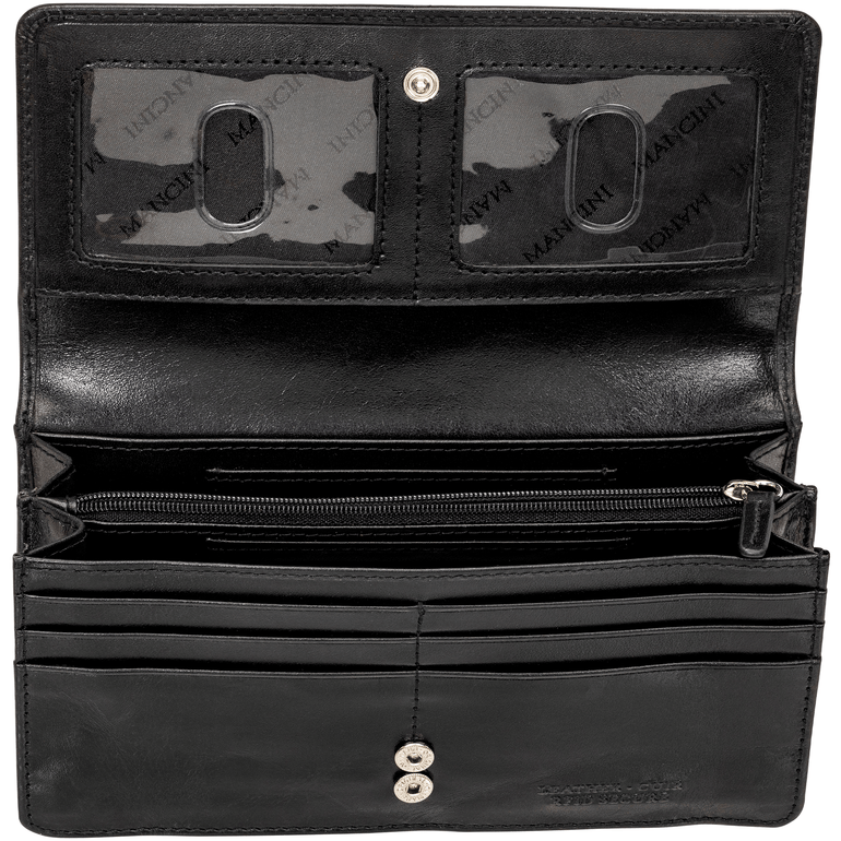 Mancini Wallets Mancini EQUESTRIAN-2 Ladies' RFID Secure Clutch Wallet