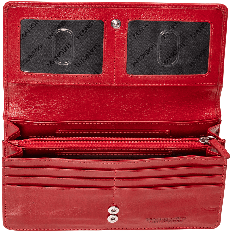 Mancini Wallets Mancini EQUESTRIAN-2 Ladies' RFID Secure Clutch Wallet
