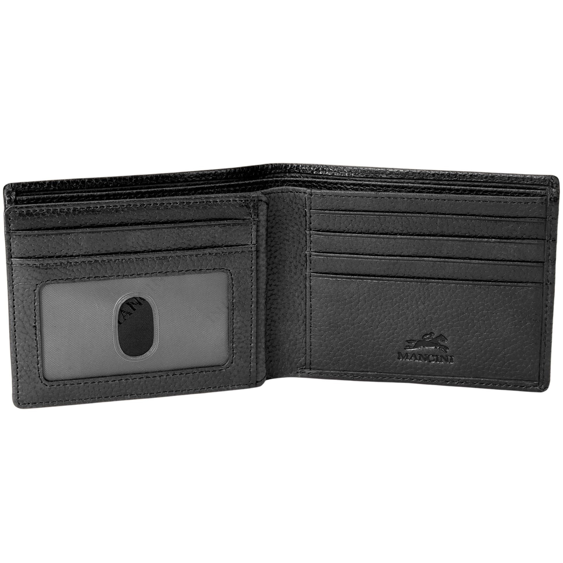 Mancini Wallets Mancini Fifth Avenue RFID Secure Center Wing Billfold