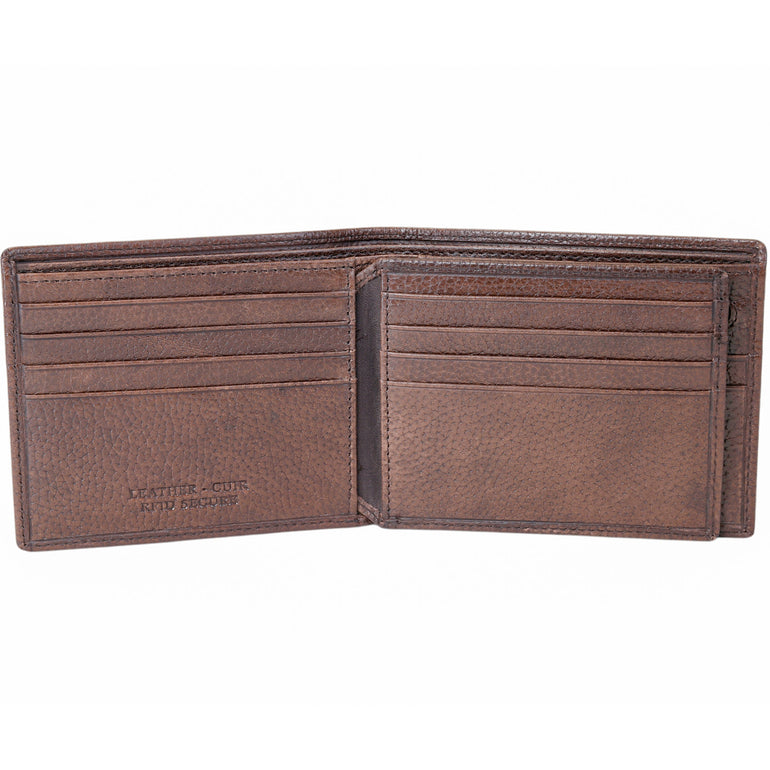 Mancini Wallets Mancini Fifth Avenue RFID Secure Center Wing Wallet with Coin Pocket