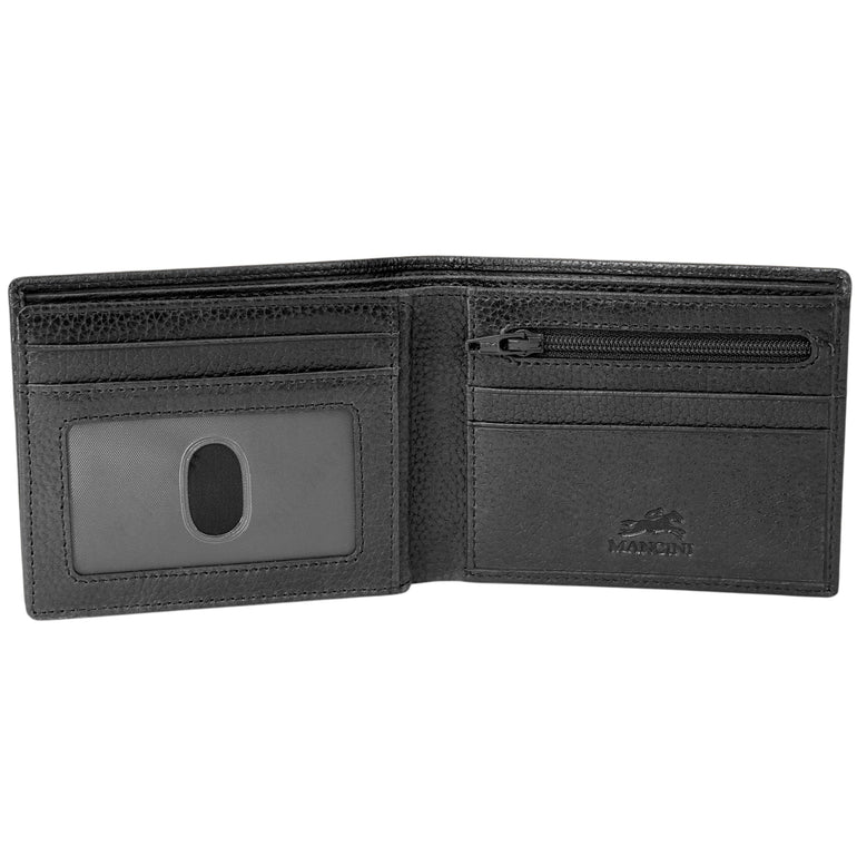 Mancini Wallets Mancini Fifth Avenue RFID Secure Center Wing Wallet with Coin Pocket
