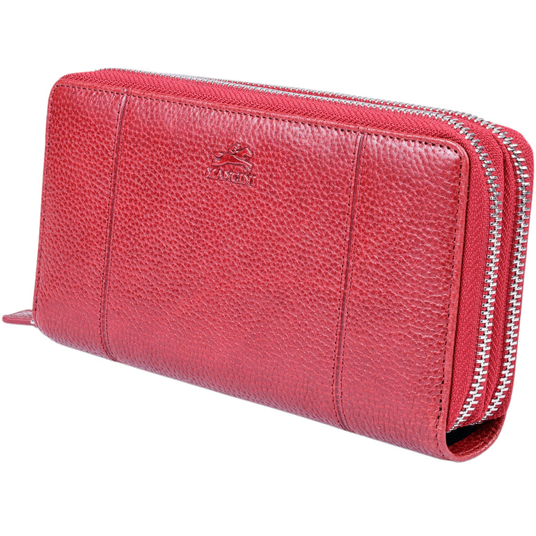 Mancini Wallets Mancini Fifth Avenue RFID Secure Double Zipper Wallet