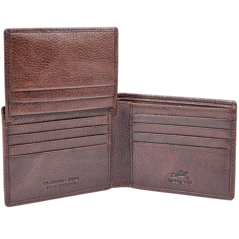 Mancini Wallets Mancini Fifth Avenue RFID Secure Left Wing Billfold
