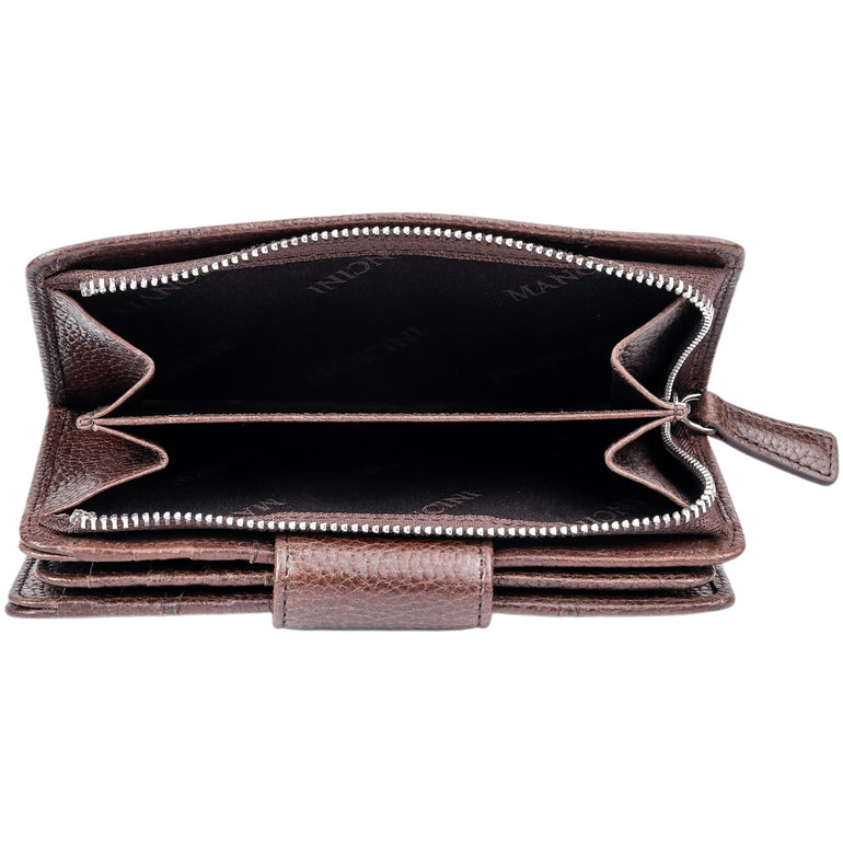 Mancini Wallets Mancini Fifth Avenue RFID Secure Medium Clutch Wallet