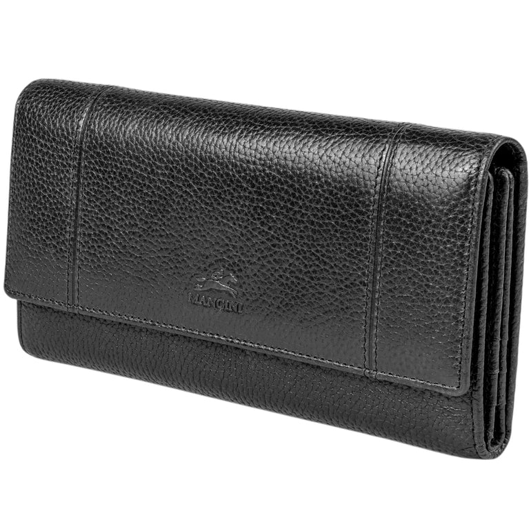 Mancini Wallets Mancini Fifth Avenue RFID Secure Quad Fold Wallet