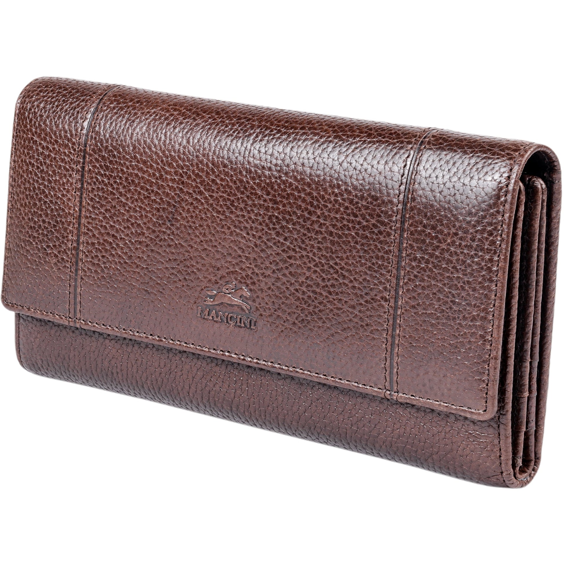 Mancini Wallets Mancini Fifth Avenue RFID Secure Quad Fold Wallet