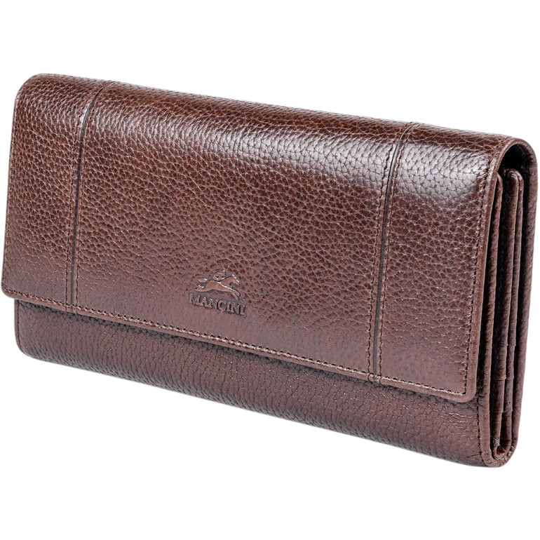 Mancini Wallets Mancini Fifth Avenue RFID Secure Quad Fold Wallet