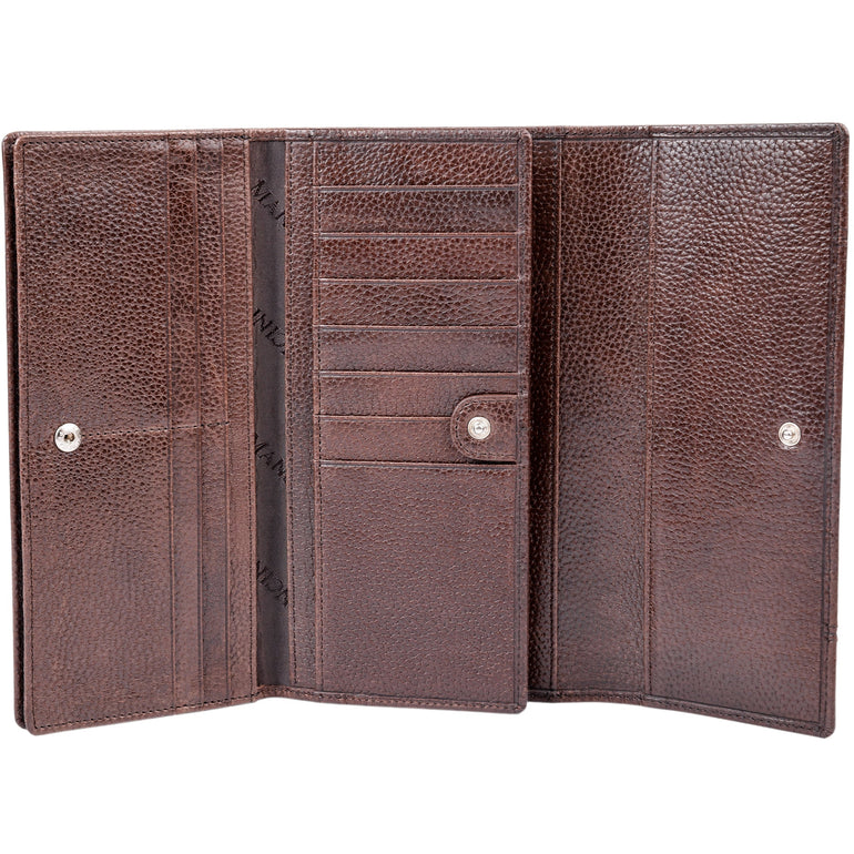 Mancini Wallets Mancini Fifth Avenue RFID Secure Quad Fold Wallet