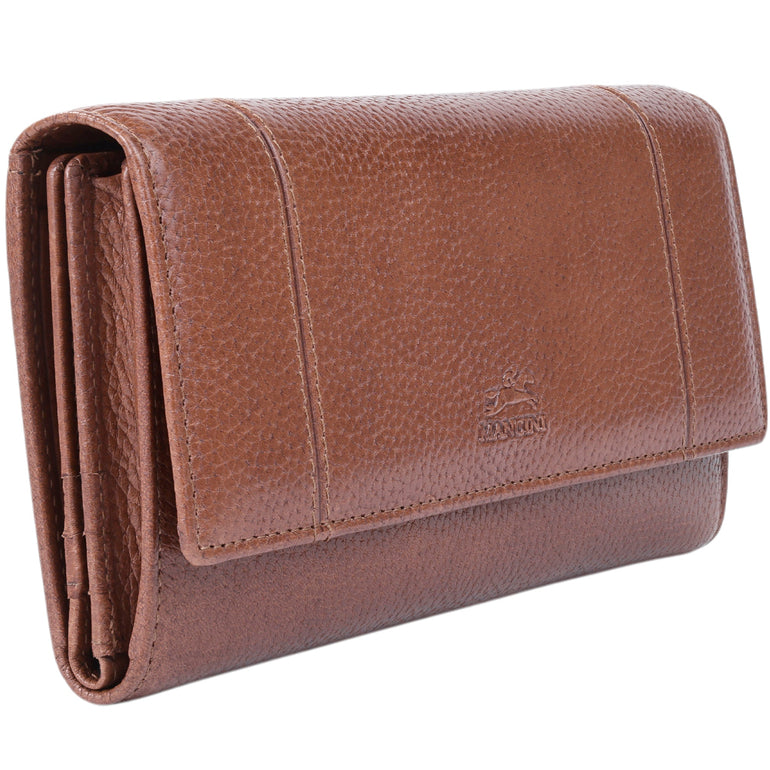Mancini Wallets Mancini Fifth Avenue RFID Secure Quad Fold Wallet
