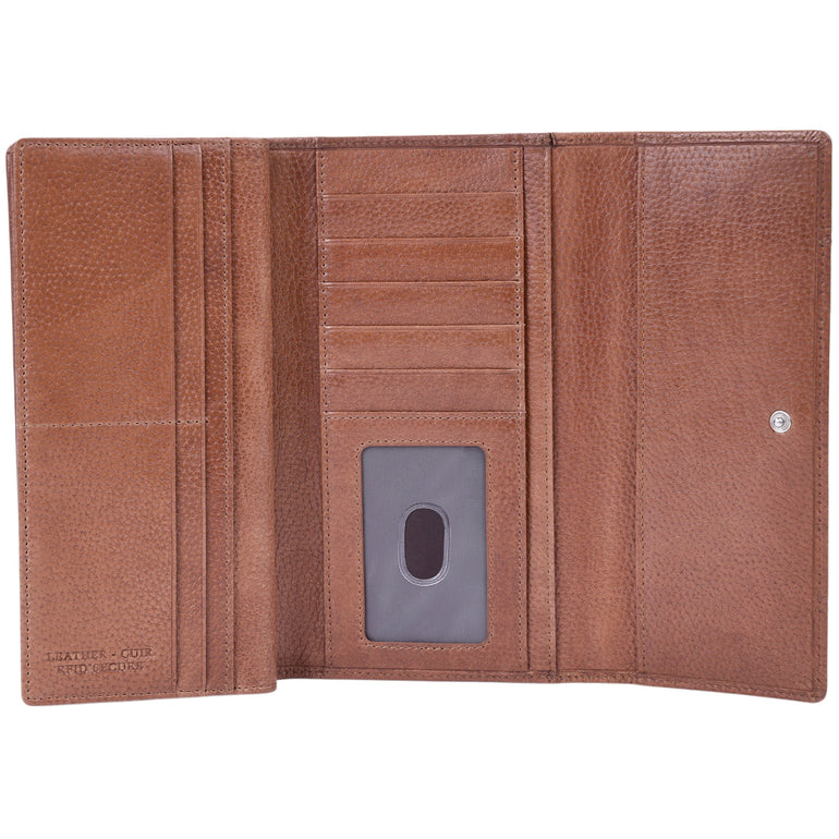 Mancini Wallets Mancini Fifth Avenue RFID Secure Quad Fold Wallet