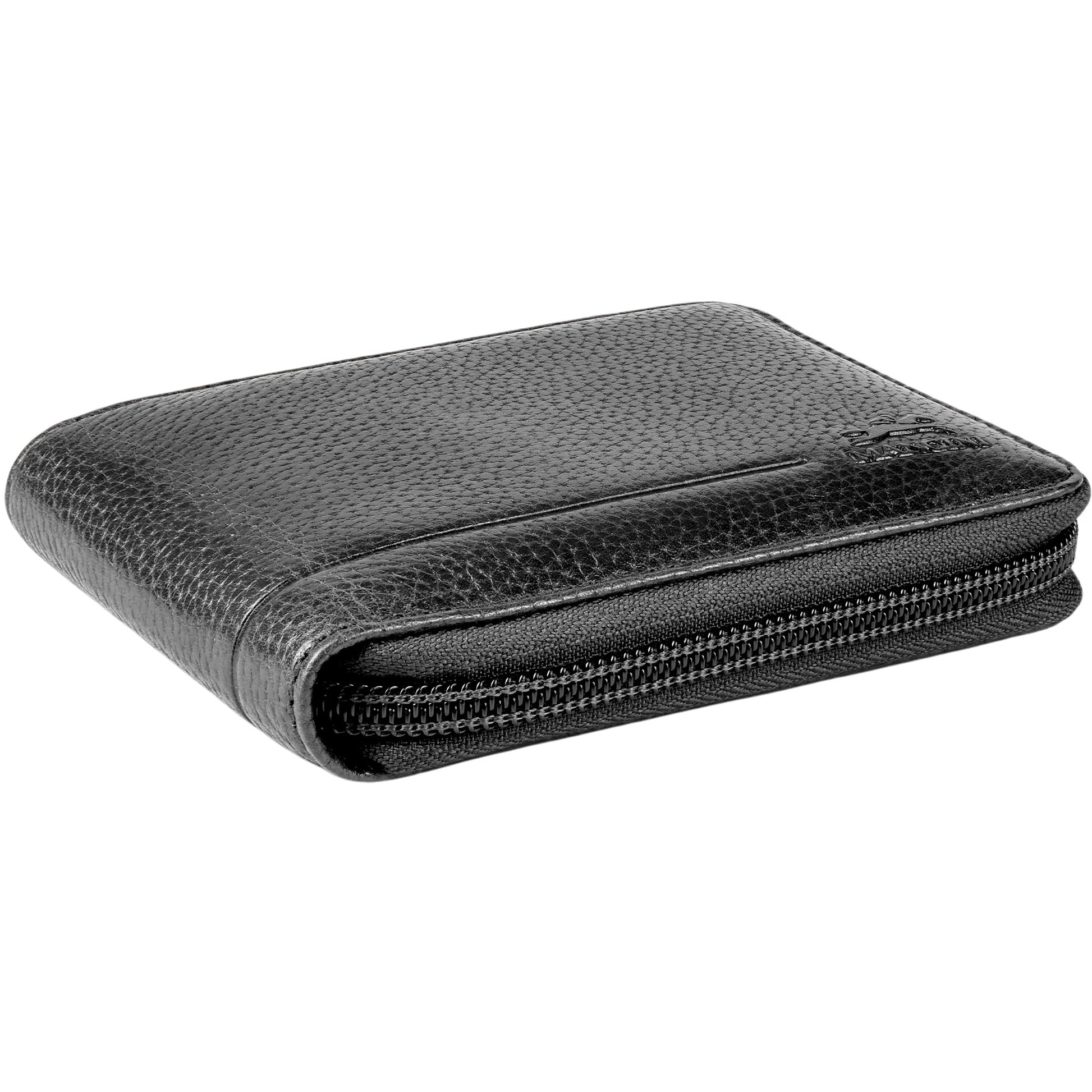 Mancini Wallets Mancini Fifth Avenue RFID Zippered Billfold with Removable Passcase