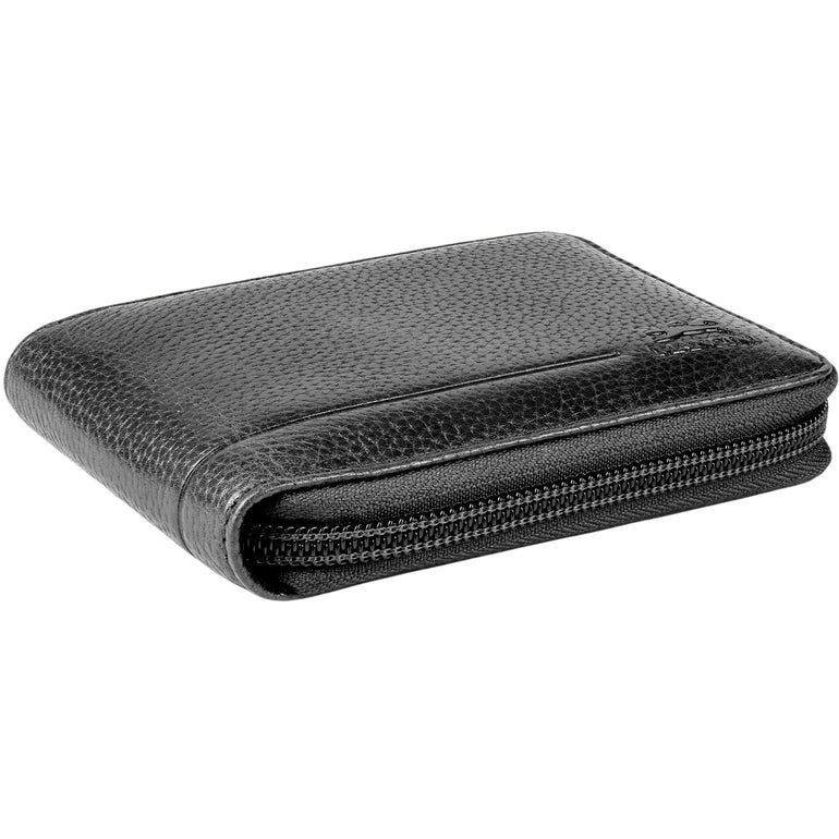 Mancini Wallets Mancini Fifth Avenue RFID Zippered Billfold with Removable Passcase