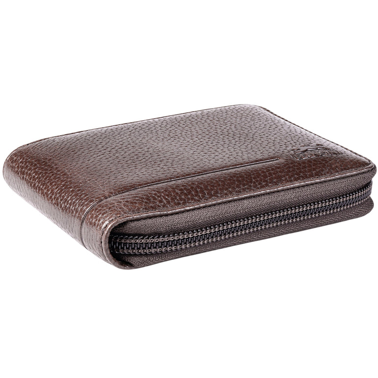 Mancini Wallets Mancini Fifth Avenue RFID Zippered Billfold with Removable Passcase
