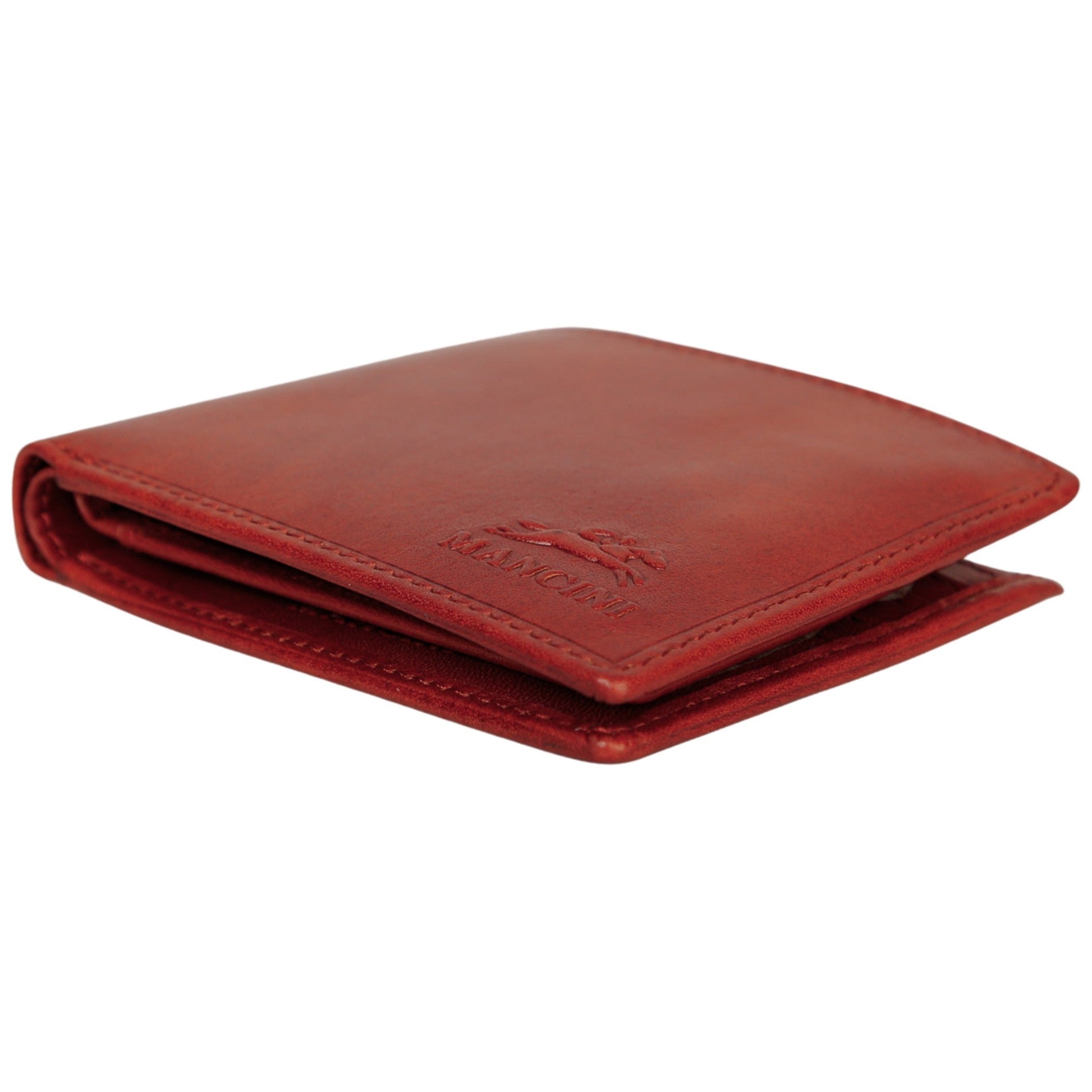 Mancini Wallets Mancini Pelle D’oro RFID Secure Center Wing Billfold