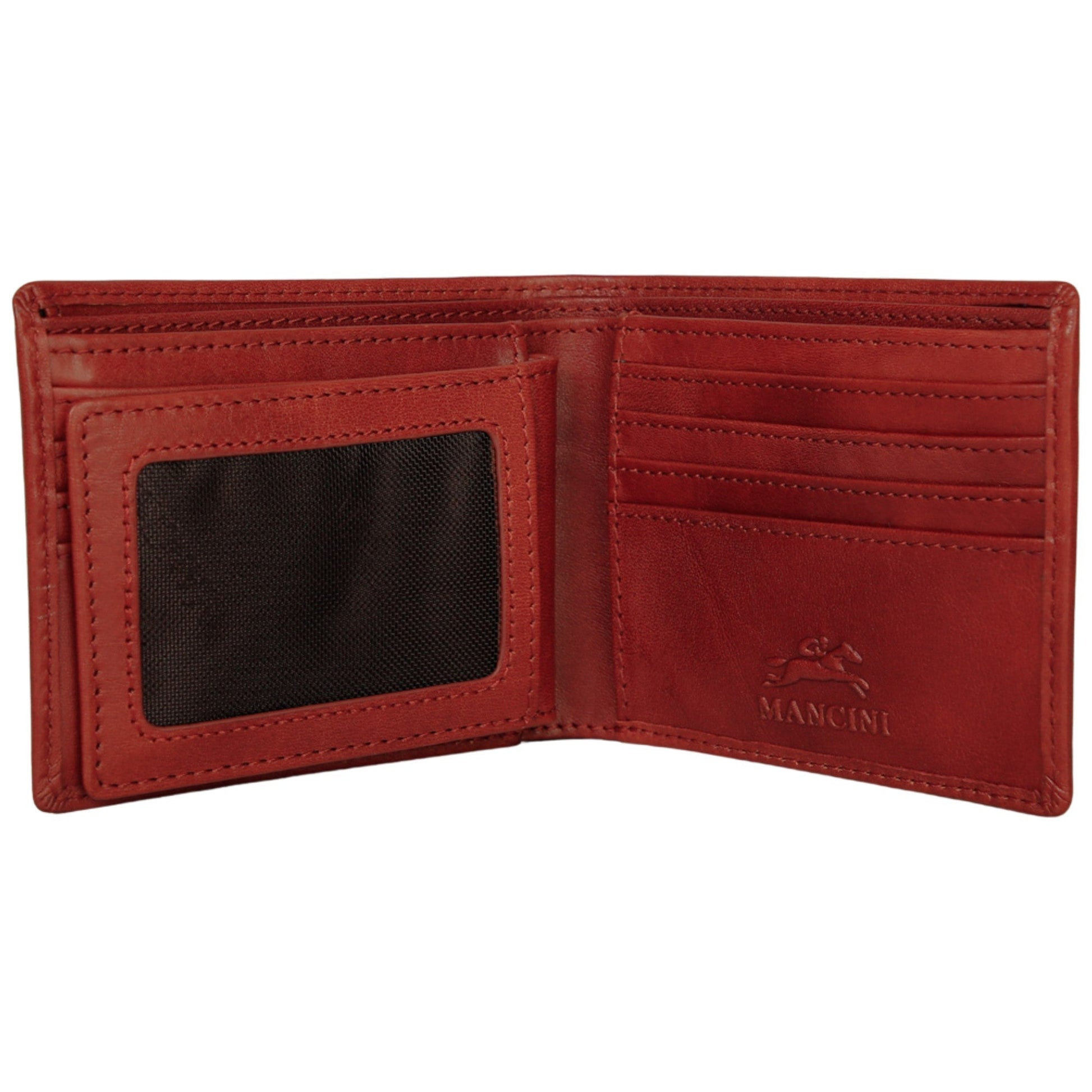 Mancini Wallets Mancini Pelle D’oro RFID Secure Center Wing Billfold