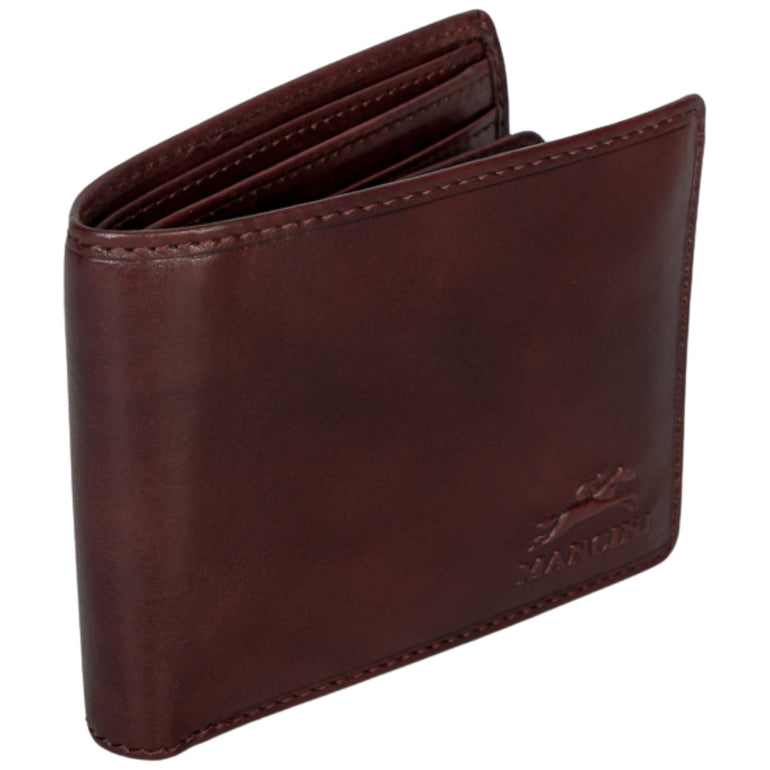 Mancini Wallets Mancini Pelle D’oro RFID Secure Center Wing Billfold