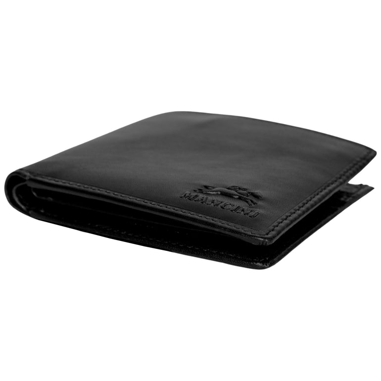 Mancini Wallets Mancini Pelle D’oro RFID Secure Center Wing Billfold