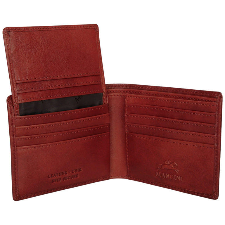 Mancini Wallets Mancini Pelle D’oro RFID Secure Left Wing Billfold