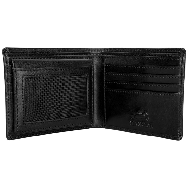 Mancini Wallets Mancini Pelle D’oro RFID Secure Left Wing Billfold