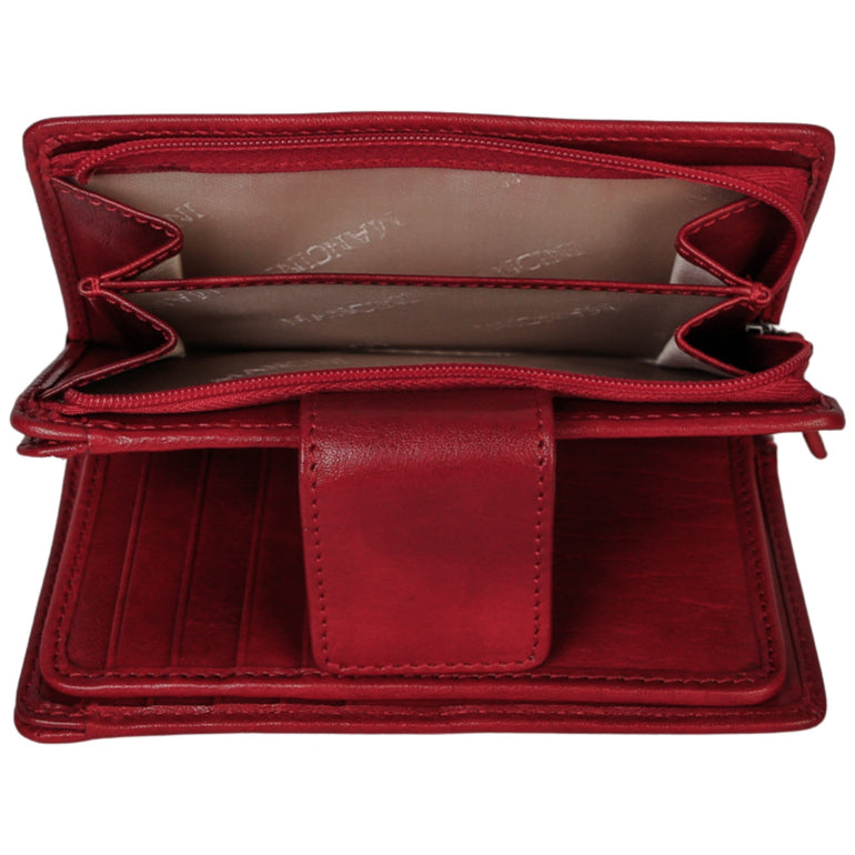 Mancini Wallets Mancini Pelle D’oro RFID Secure Medium Clutch Wallet