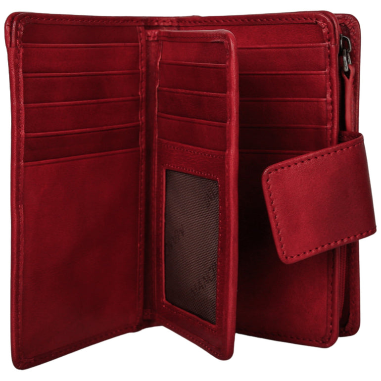 Mancini Wallets Mancini Pelle D’oro RFID Secure Medium Clutch Wallet