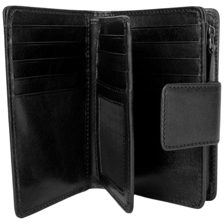 Mancini Wallets Mancini Pelle D’oro RFID Secure Medium Clutch Wallet