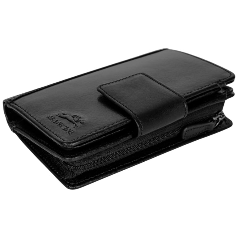 Mancini Wallets Mancini Pelle D’oro RFID Secure Medium Clutch Wallet