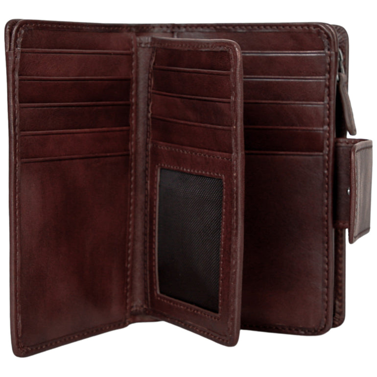 Mancini Wallets Mancini Pelle D’oro RFID Secure Medium Clutch Wallet