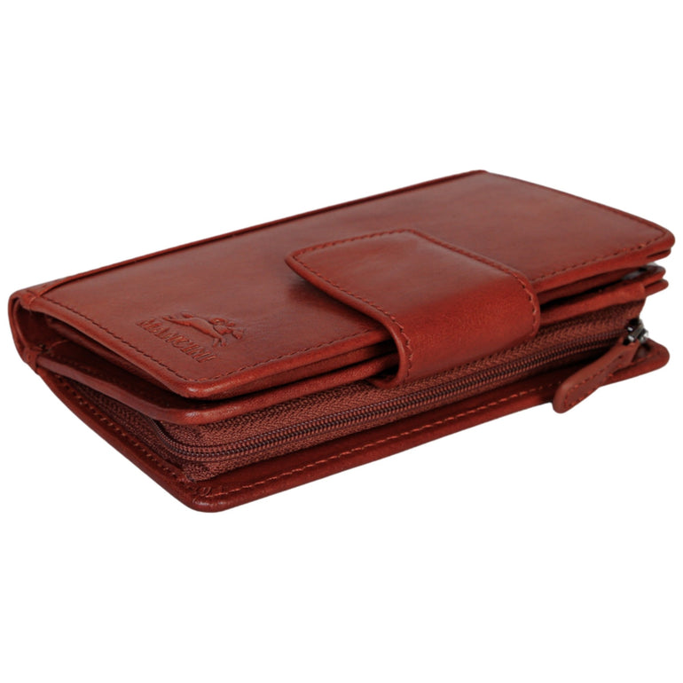 Mancini Wallets Mancini Pelle D’oro RFID Secure Medium Clutch Wallet