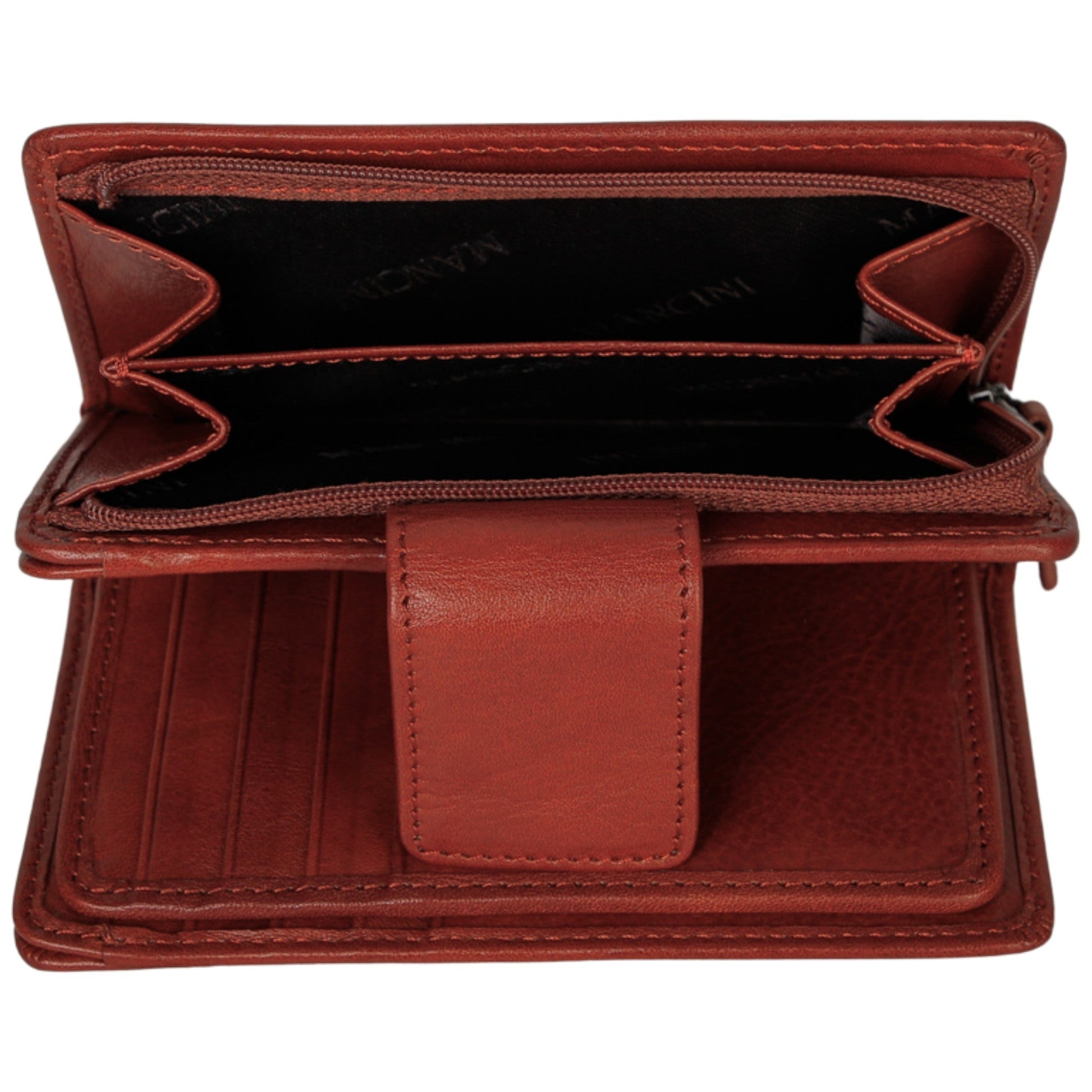 Mancini Wallets Mancini Pelle D’oro RFID Secure Medium Clutch Wallet