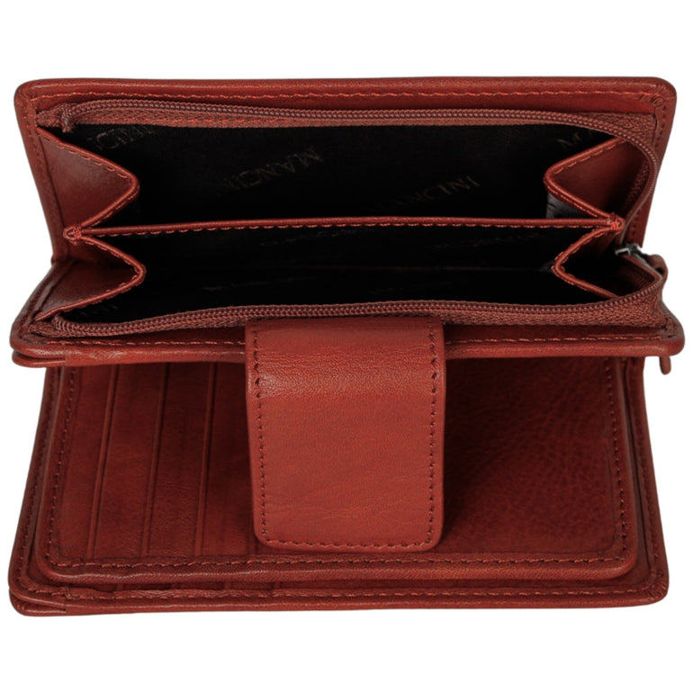 Mancini Wallets Mancini Pelle D’oro RFID Secure Medium Clutch Wallet