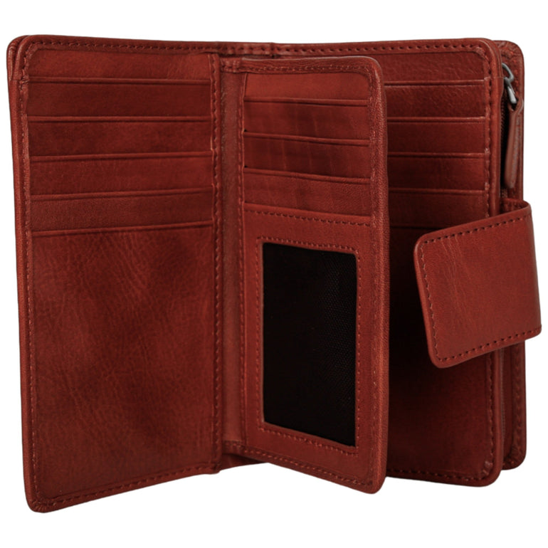 Mancini Wallets Mancini Pelle D’oro RFID Secure Medium Clutch Wallet