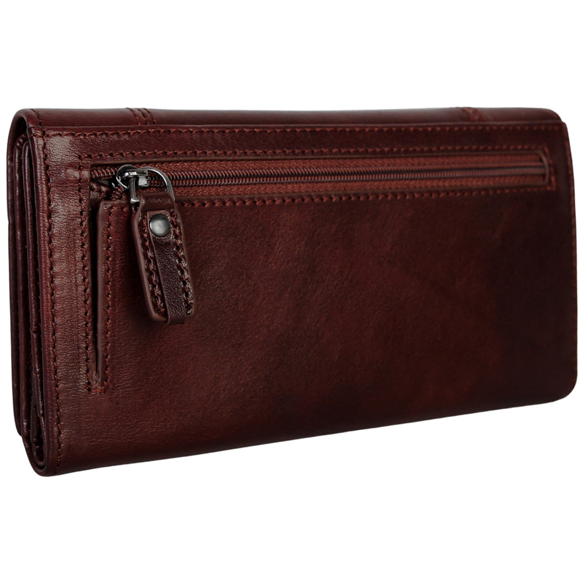 Mancini Wallets Mancini Pelle D’oro RFID Secure Quad Fold Wallet