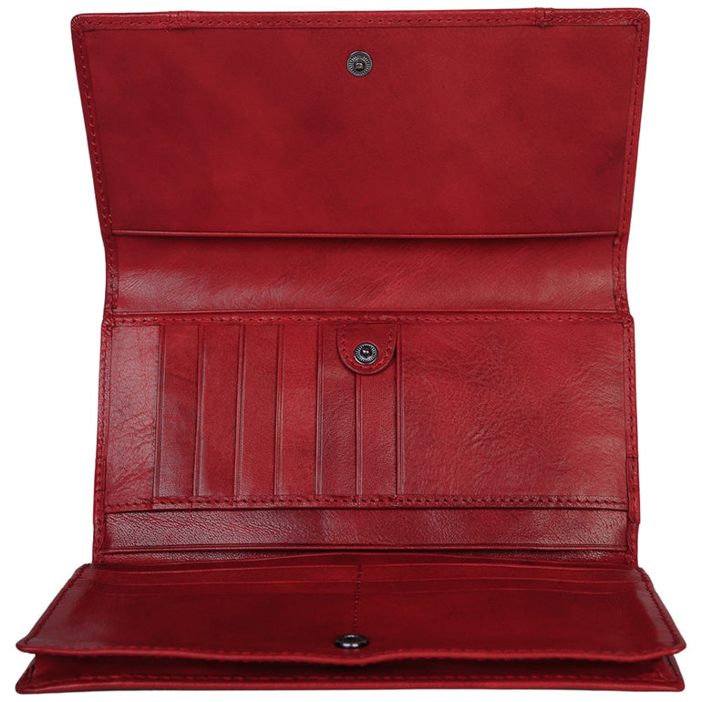 Mancini Wallets Mancini Pelle D’oro RFID Secure Quad Fold Wallet