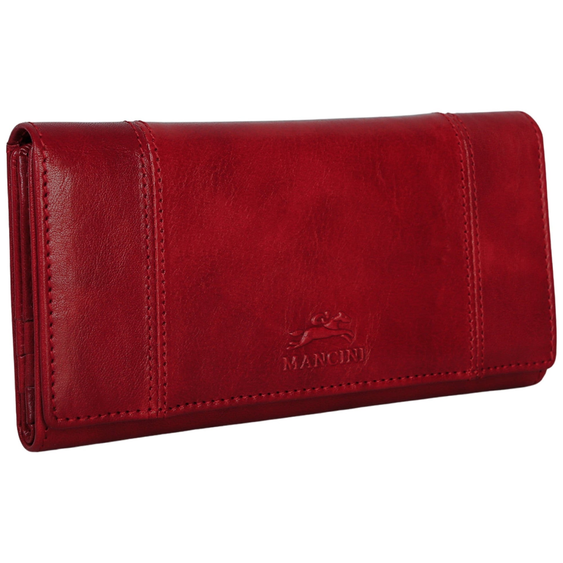 Mancini Wallets Mancini Pelle D’oro RFID Secure Quad Fold Wallet