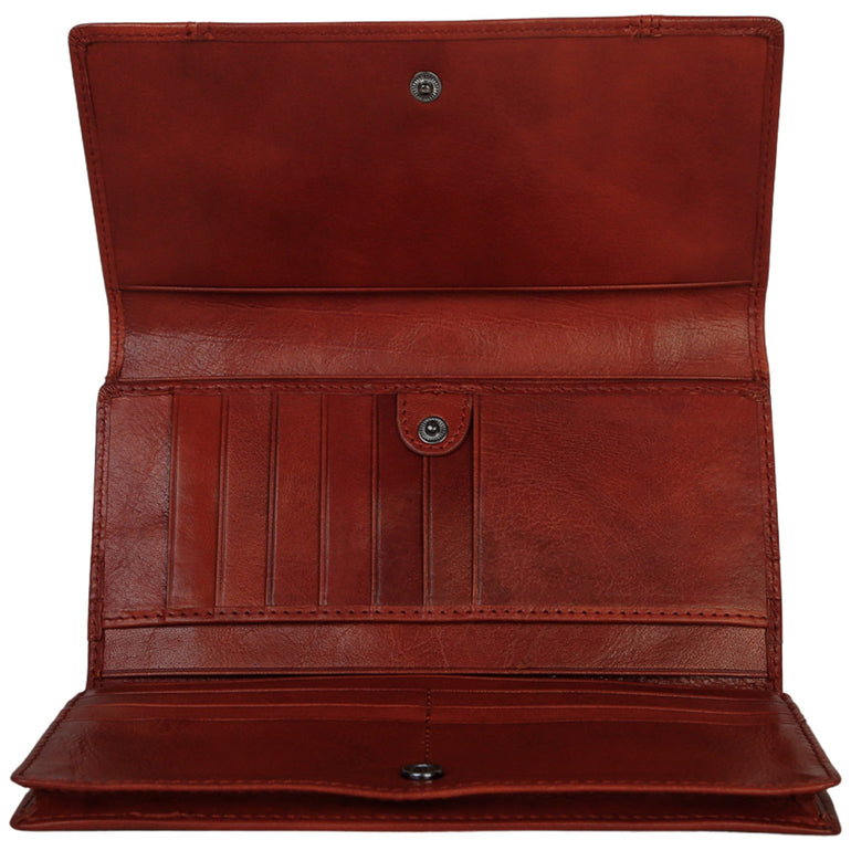 Mancini Wallets Mancini Pelle D’oro RFID Secure Quad Fold Wallet