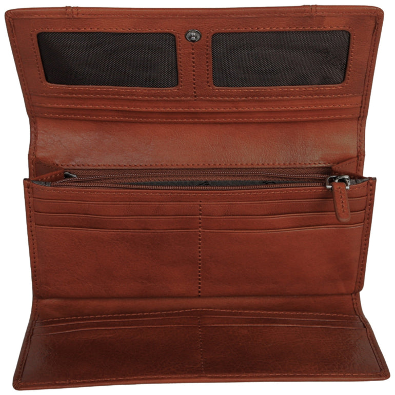 Mancini Wallets Mancini Pelle D’oro RFID Secure Trifold Wallet