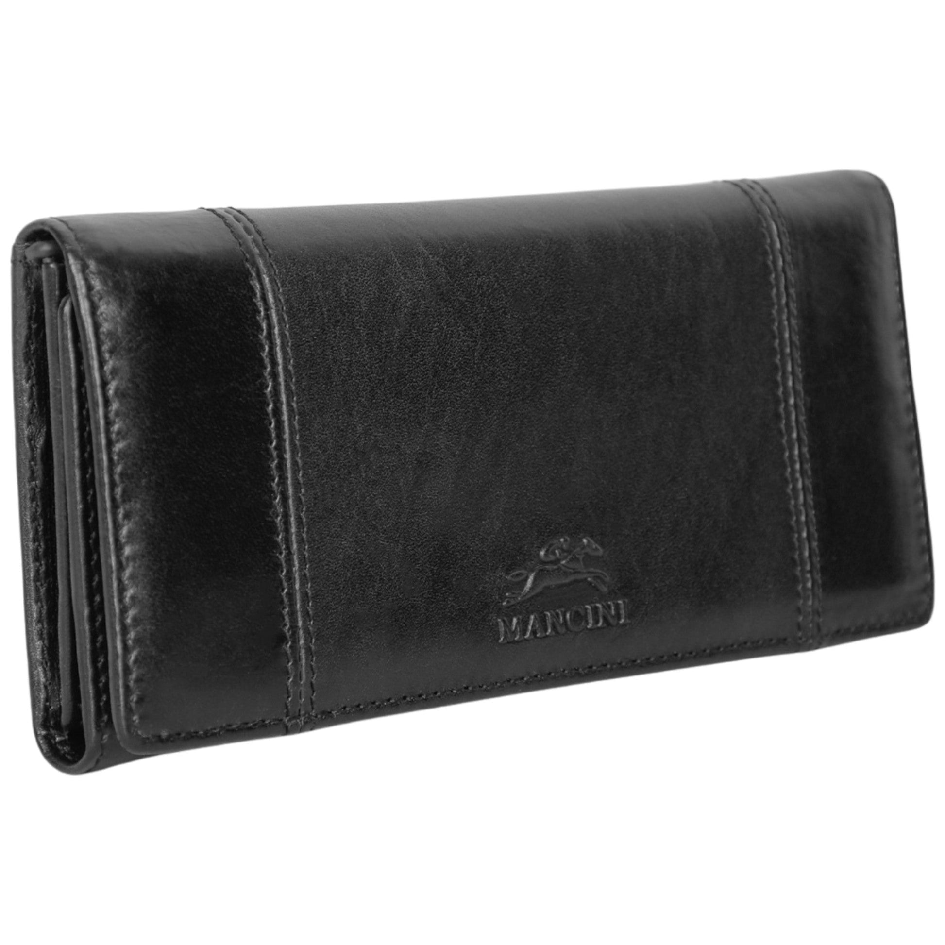 Mancini Wallets Mancini Pelle D’oro RFID Secure Trifold Wallet