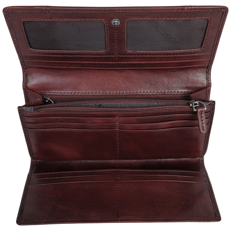 Mancini Wallets Mancini Pelle D’oro RFID Secure Trifold Wallet
