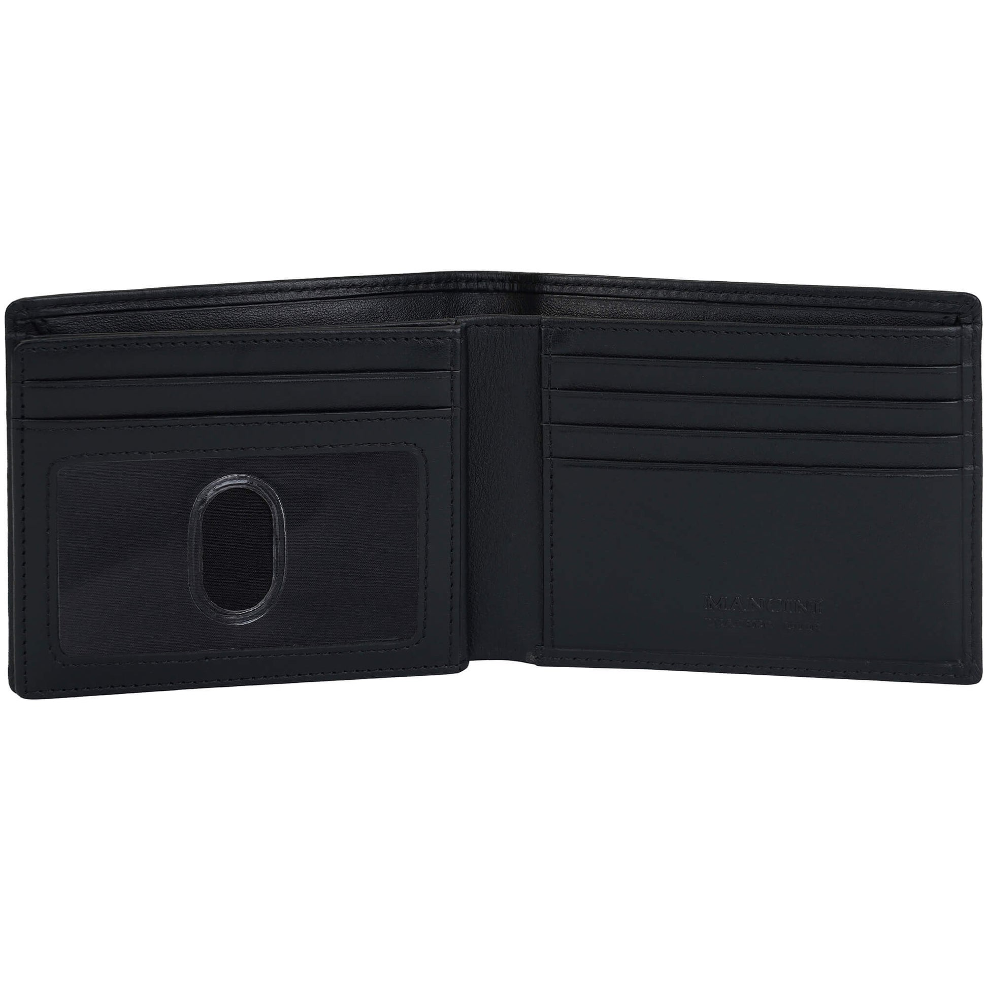 Mancini Wallets Mancini Sonoma RFID Secure Center Wing Wallet